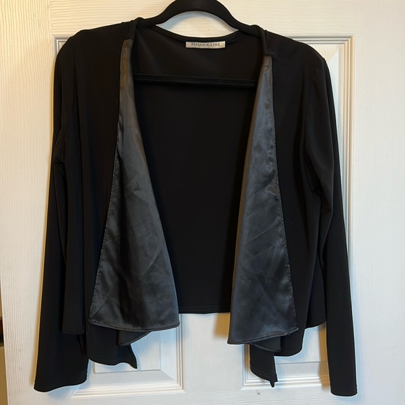 Black stretch evening jacket - Picture 1 of 4